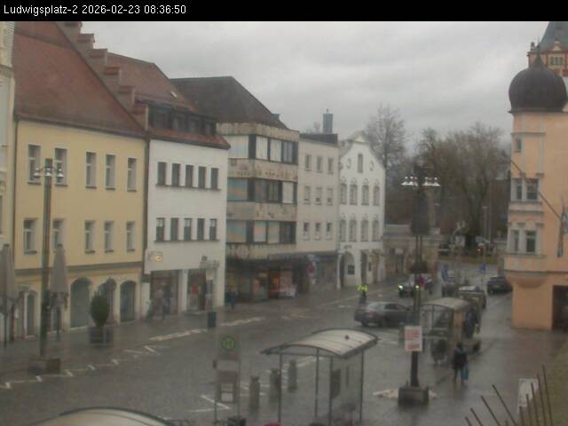 Archiv Foto Webcam Straubing Ludwigsplatz - Blick nach Osten