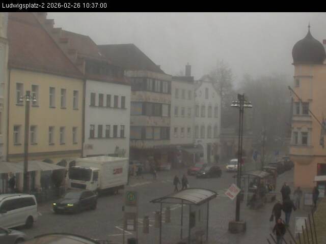 Archived image Webcam Ludwigsplatz Straubing - Eastern View
