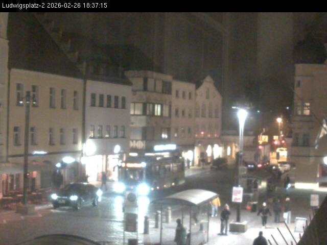 Archived image Webcam Ludwigsplatz Straubing - Eastern View