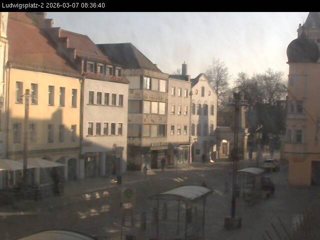 Archiv Foto Webcam Straubing Ludwigsplatz - Blick nach Osten