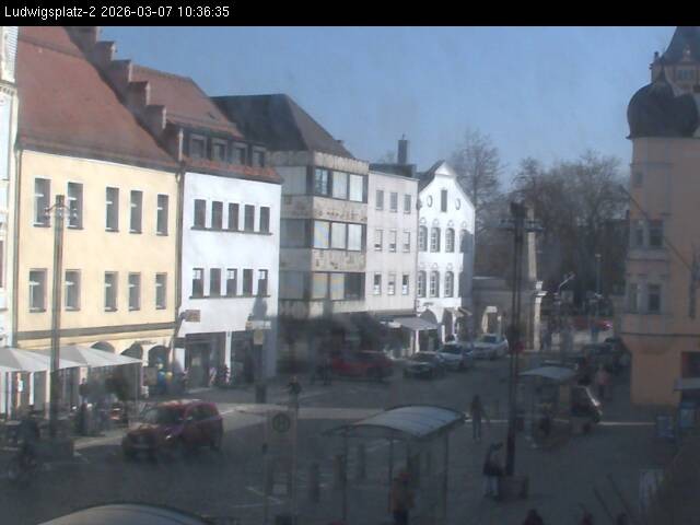 Archiv Foto Webcam Straubing Ludwigsplatz - Blick nach Osten