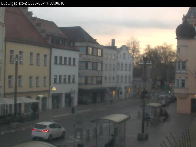 Archiv Foto Webcam Straubing Ludwigsplatz - Blick nach Osten