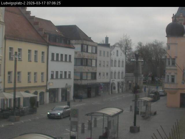 Archiv Foto Webcam Straubing Ludwigsplatz - Blick nach Osten
