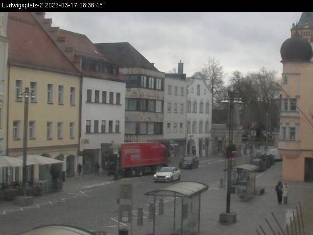 Archiv Foto Webcam Straubing Ludwigsplatz - Blick nach Osten