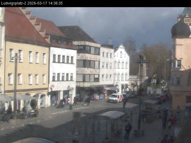 Archiv Foto Webcam Straubing Ludwigsplatz - Blick nach Osten