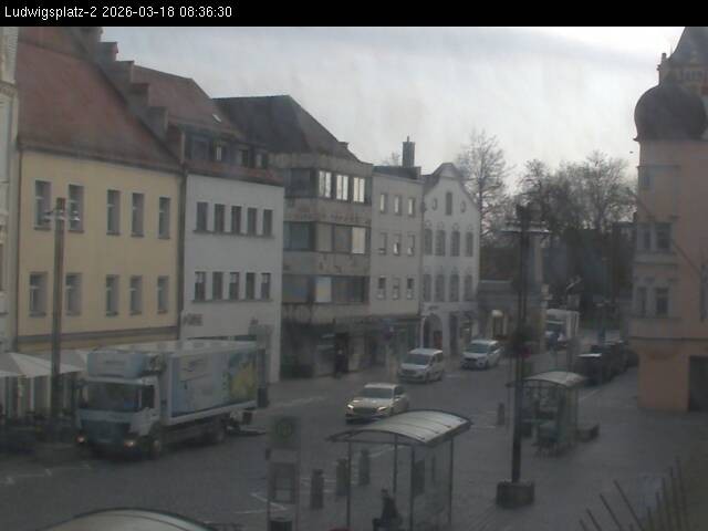 Archiv Foto Webcam Straubing Ludwigsplatz - Blick nach Osten