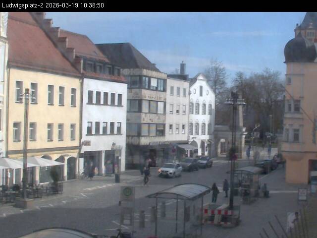 Archiv Foto Webcam Straubing Ludwigsplatz - Blick nach Osten
