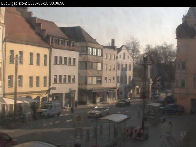 Archiv Foto Webcam Straubing Ludwigsplatz - Blick nach Osten