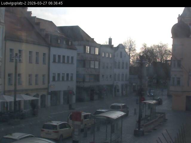 Archiv Foto Webcam Straubing Ludwigsplatz - Blick nach Osten