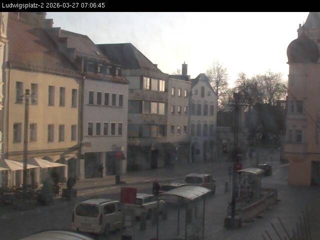 Archiv Foto Webcam Straubing Ludwigsplatz - Blick nach Osten