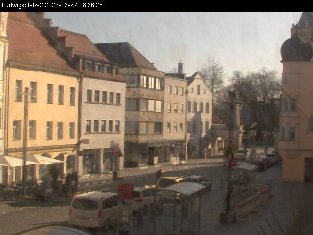Archiv Foto Webcam Straubing Ludwigsplatz - Blick nach Osten