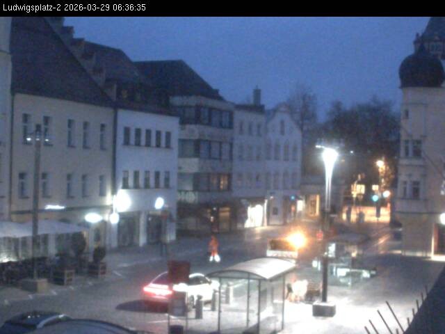 Archiv Foto Webcam Straubing Ludwigsplatz - Blick nach Osten