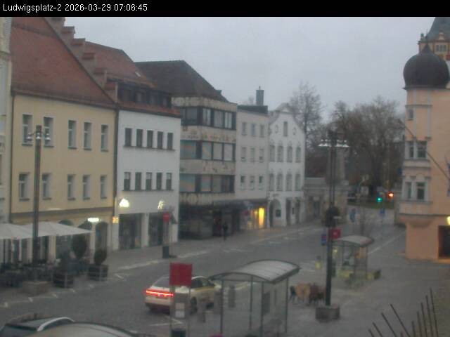 Archiv Foto Webcam Straubing Ludwigsplatz - Blick nach Osten