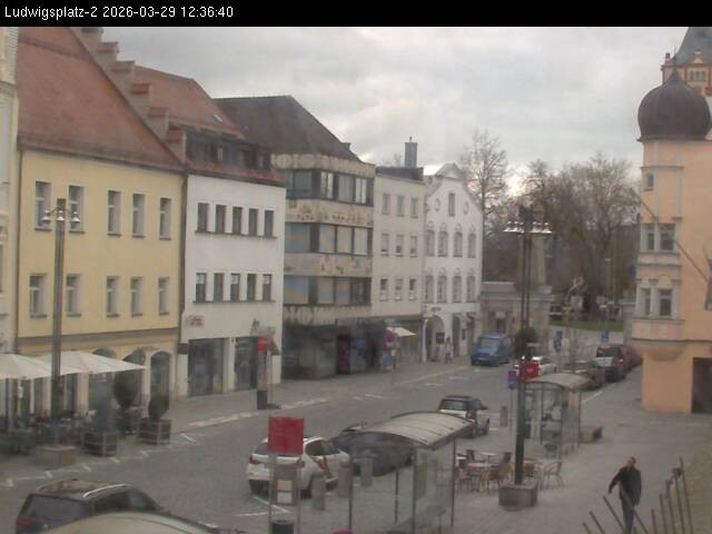 Archiv Foto Webcam Straubing Ludwigsplatz - Blick nach Osten