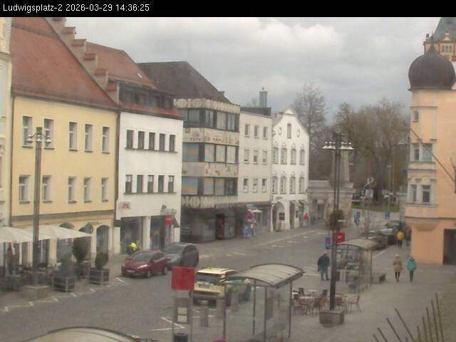 Archiv Foto Webcam Straubing Ludwigsplatz - Blick nach Osten