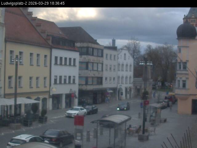 Archiv Foto Webcam Straubing Ludwigsplatz - Blick nach Osten