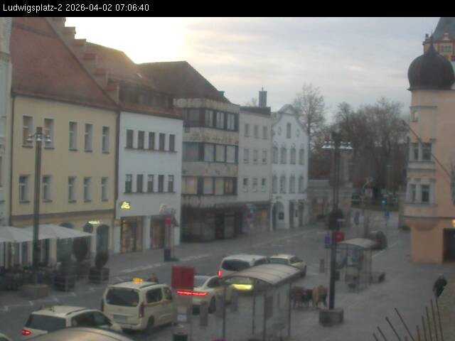 Archiv Foto Webcam Straubing Ludwigsplatz - Blick nach Osten
