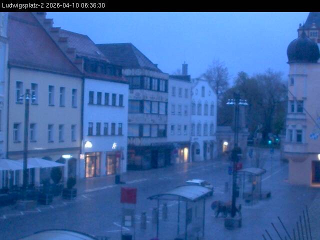 Archiv Foto Webcam Straubing Ludwigsplatz - Blick nach Osten