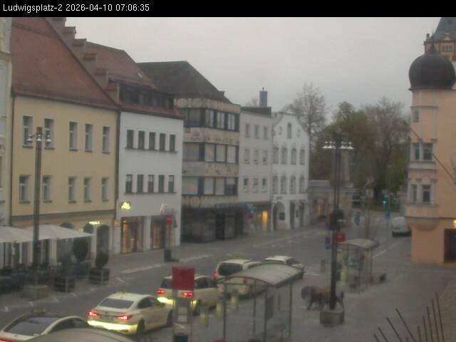 Archiv Foto Webcam Straubing Ludwigsplatz - Blick nach Osten