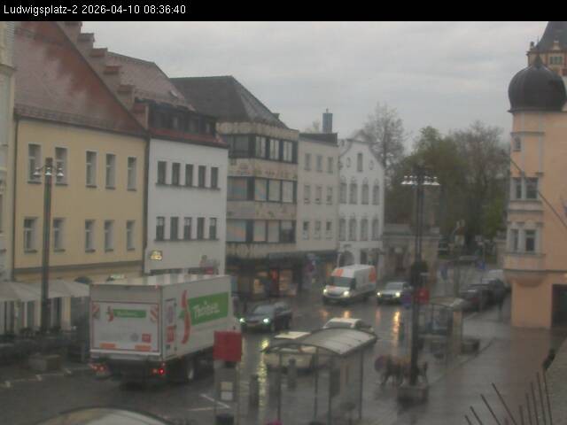 Archiv Foto Webcam Straubing Ludwigsplatz - Blick nach Osten
