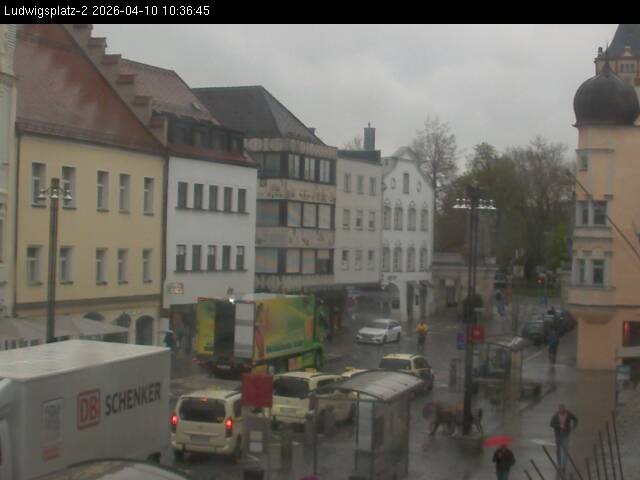 Archiv Foto Webcam Straubing Ludwigsplatz - Blick nach Osten
