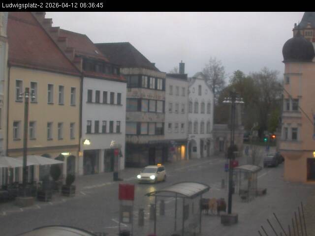 Archiv Foto Webcam Straubing Ludwigsplatz - Blick nach Osten
