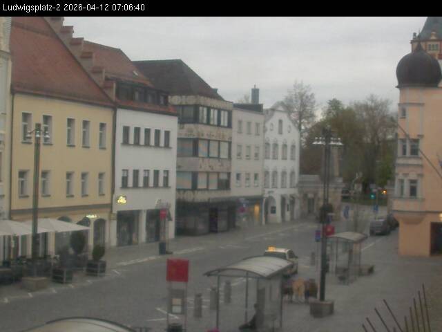 Archiv Foto Webcam Straubing Ludwigsplatz - Blick nach Osten