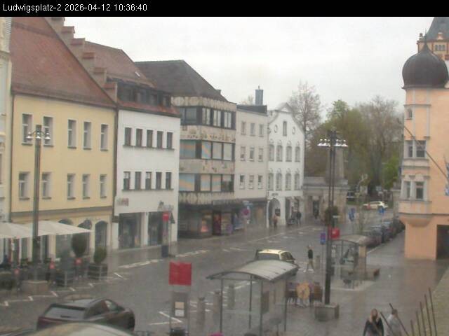 Archiv Foto Webcam Straubing Ludwigsplatz - Blick nach Osten