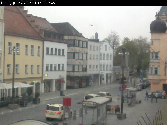 Archiv Foto Webcam Straubing Ludwigsplatz - Blick nach Osten