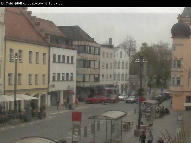 Archiv Foto Webcam Straubing Ludwigsplatz - Blick nach Osten