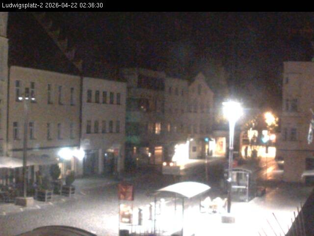 Archiv Foto Webcam Straubing Ludwigsplatz - Blick nach Osten