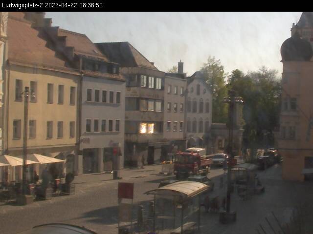 Archiv Foto Webcam Straubing Ludwigsplatz - Blick nach Osten