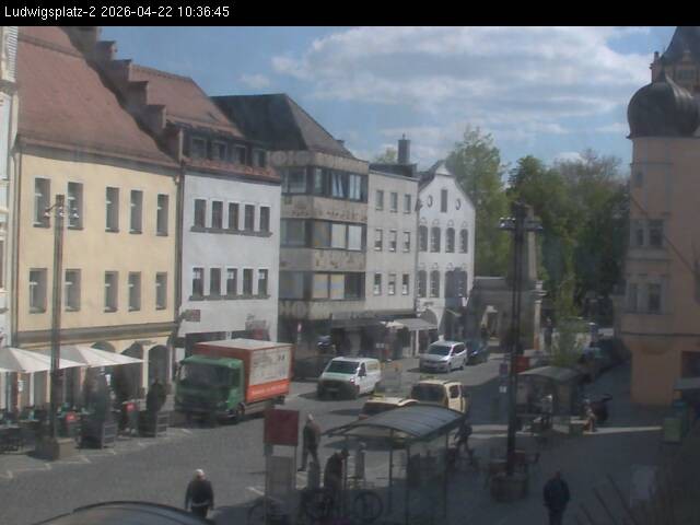 Archiv Foto Webcam Straubing Ludwigsplatz - Blick nach Osten