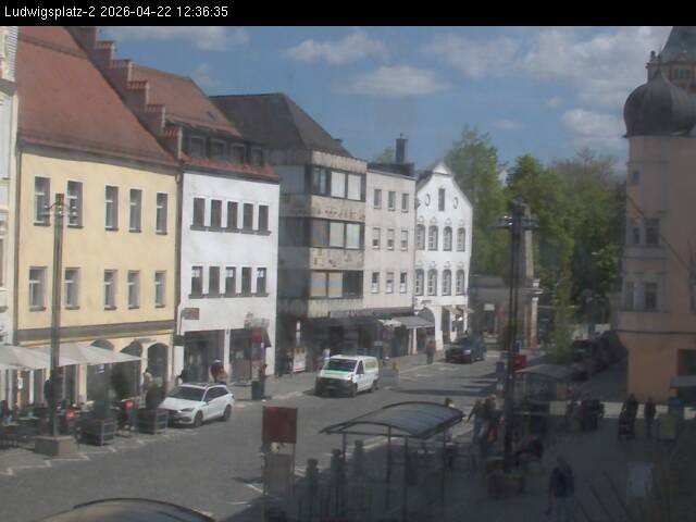 Archiv Foto Webcam Straubing Ludwigsplatz - Blick nach Osten