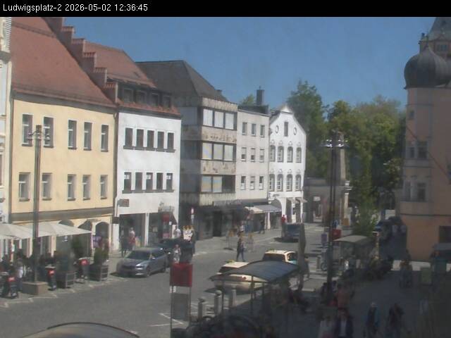 Archived image Webcam Ludwigsplatz Straubing - Eastern View