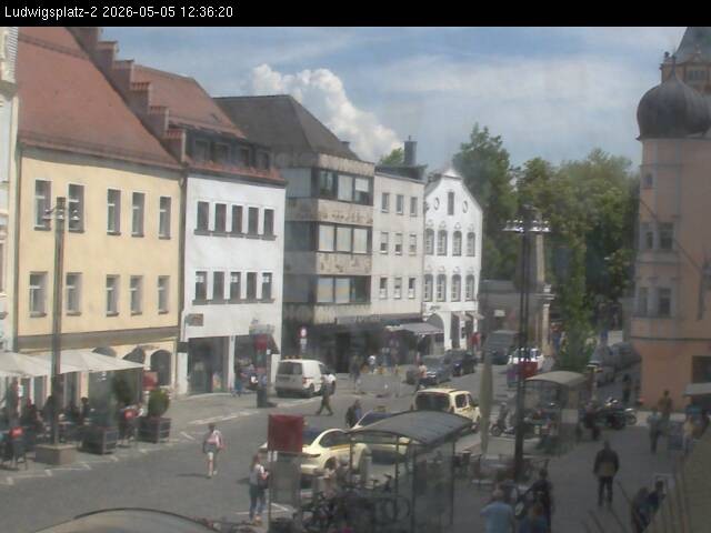 Archiv Foto Webcam Straubing Ludwigsplatz - Blick nach Osten