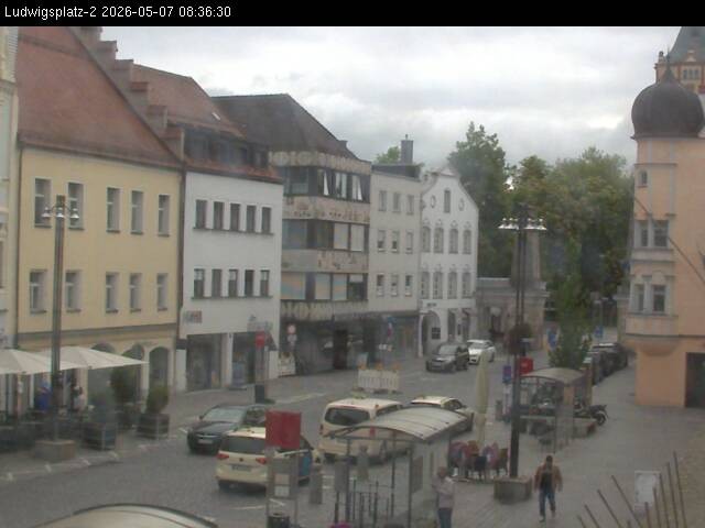 Archiv Foto Webcam Straubing Ludwigsplatz - Blick nach Osten