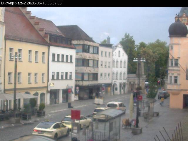 Archiv Foto Webcam Straubing Ludwigsplatz - Blick nach Osten