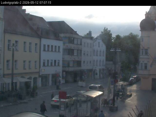 Archiv Foto Webcam Straubing Ludwigsplatz - Blick nach Osten