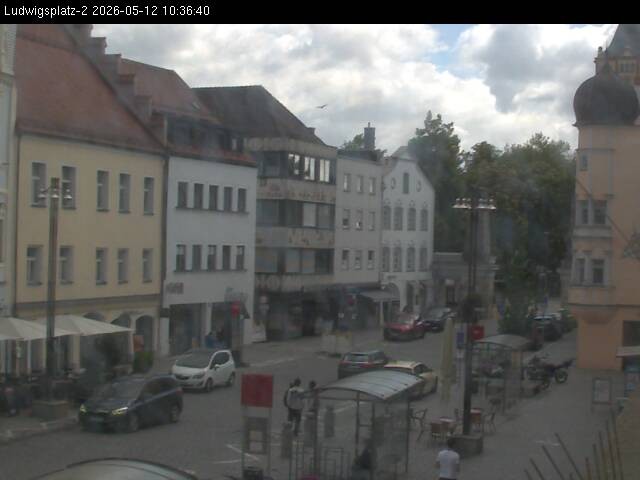Archiv Foto Webcam Straubing Ludwigsplatz - Blick nach Osten
