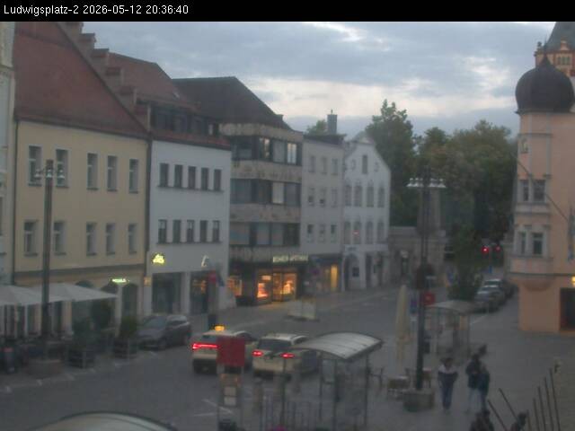 Archiv Foto Webcam Straubing Ludwigsplatz - Blick nach Osten