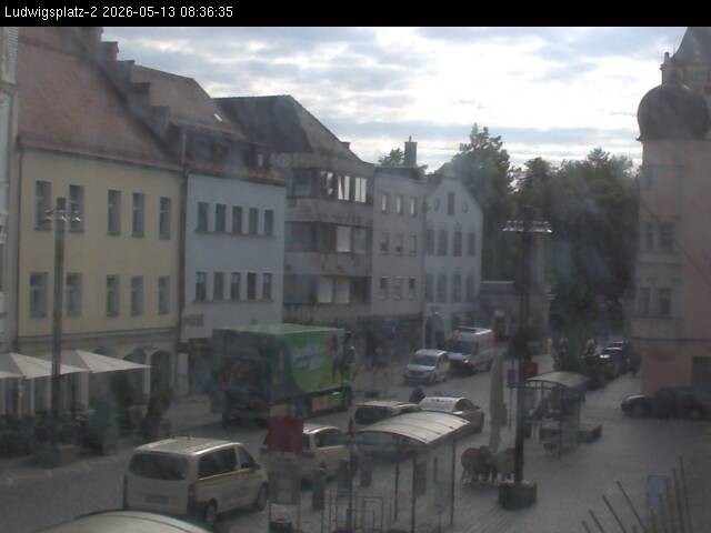 Archiv Foto Webcam Straubing Ludwigsplatz - Blick nach Osten