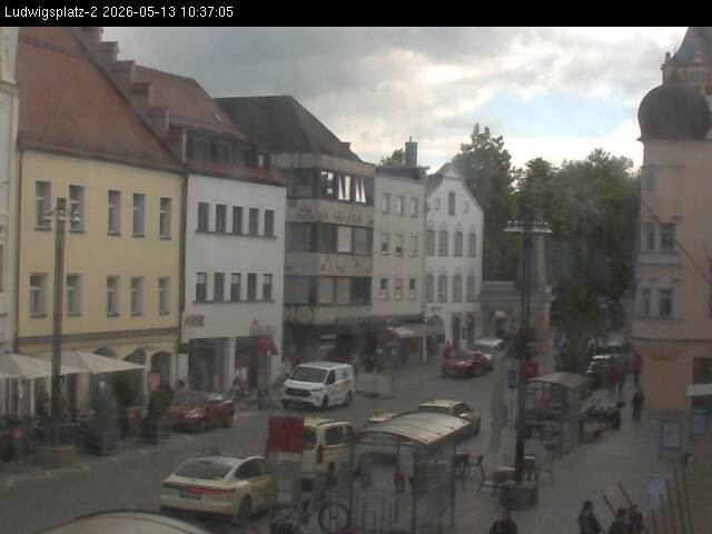 Archiv Foto Webcam Straubing Ludwigsplatz - Blick nach Osten