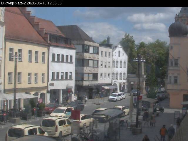 Archiv Foto Webcam Straubing Ludwigsplatz - Blick nach Osten