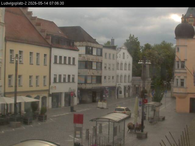 Archiv Foto Webcam Straubing Ludwigsplatz - Blick nach Osten