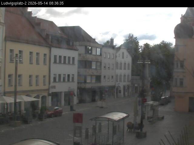 Archiv Foto Webcam Straubing Ludwigsplatz - Blick nach Osten