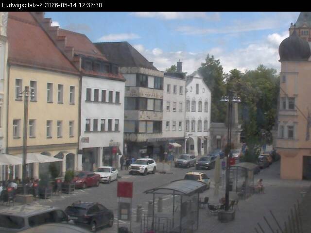 Archiv Foto Webcam Straubing Ludwigsplatz - Blick nach Osten