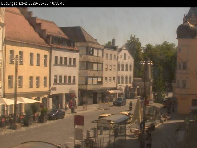 Archiv Foto Webcam Straubing Ludwigsplatz - Blick nach Osten