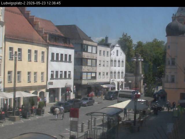Archiv Foto Webcam Straubing Ludwigsplatz - Blick nach Osten