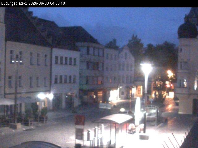 Archiv Foto Webcam Straubing Ludwigsplatz - Blick nach Osten